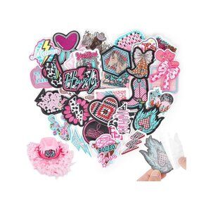 Western Patches Self-Adhesive for Cowboy Hats: KINGSOW 32PCS Southwestern Stick